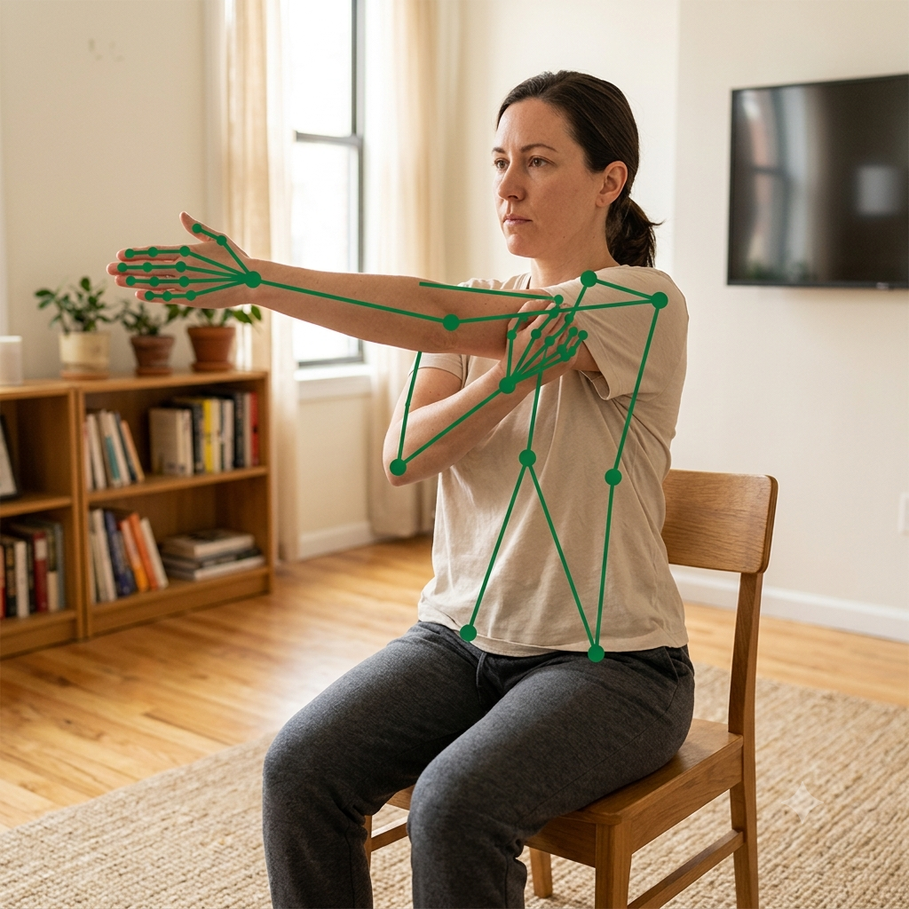 Stable tracking when one arm crosses the torso